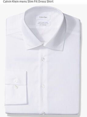 Men’s White Slim Fit Dress Shirts LOT